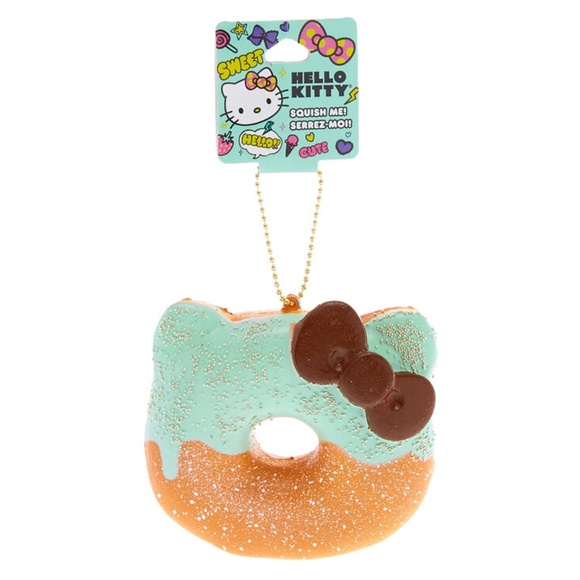 *NWT* Hello Kitty Squish Keychain Half Donut Mint - Picture 2 of 4